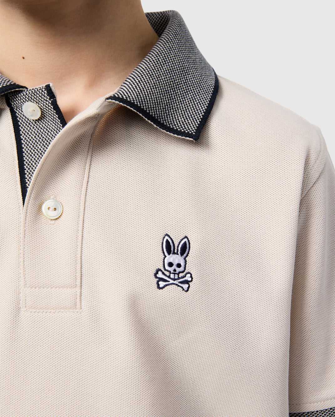 Polos Psycho Bunny Southport Pique Polo Shirt Beige Enfant | DXB-12055567